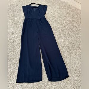 NWT Eliza J Size 12 Jumpsuit Navy